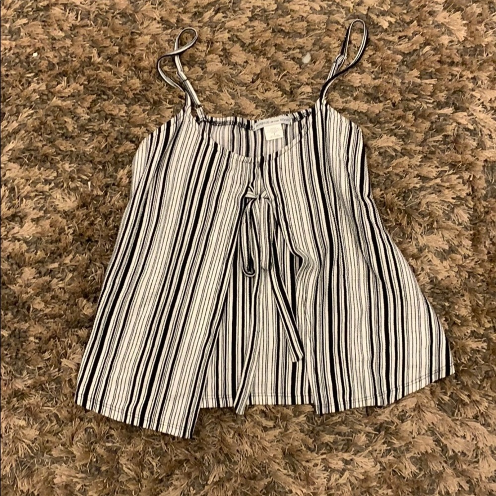 Striped flowy tank